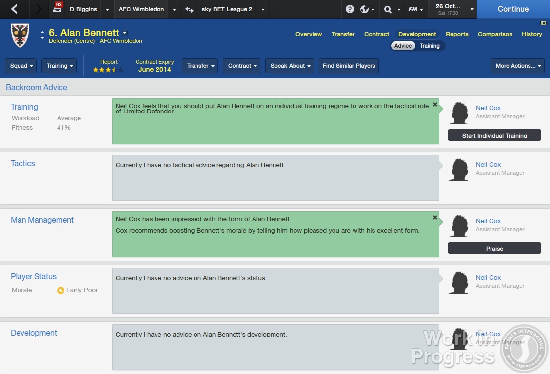 Скриншот из игры Football Manager 2014 - 41