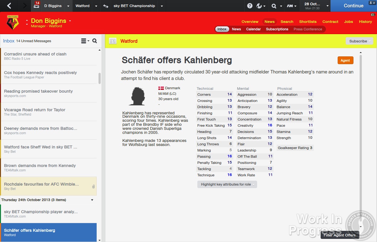 Скриншот из игры Football Manager 2014 - 28