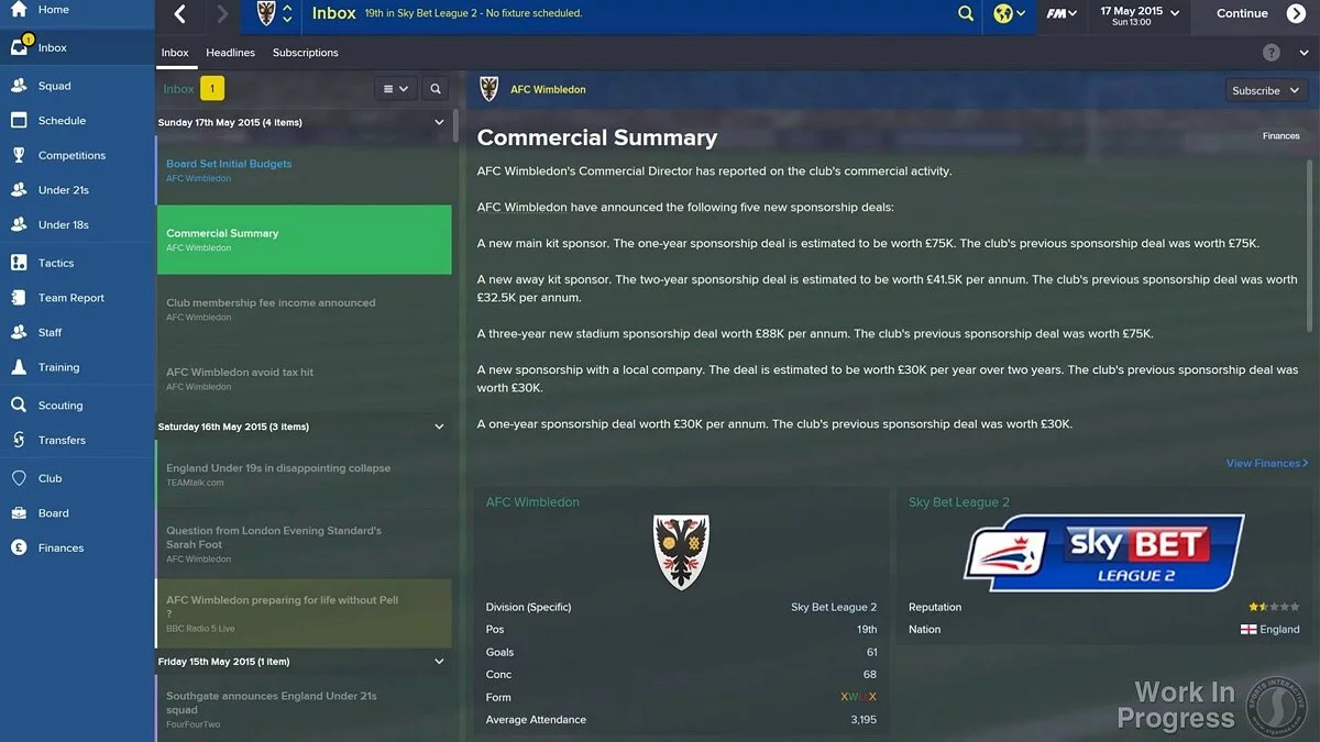 Скриншот из игры Football Manager 2015 - 20