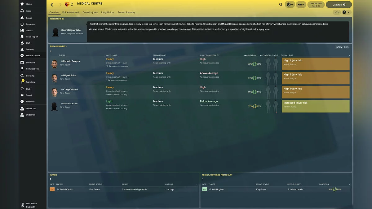 Скриншот из игры Football Manager 2018 - 27