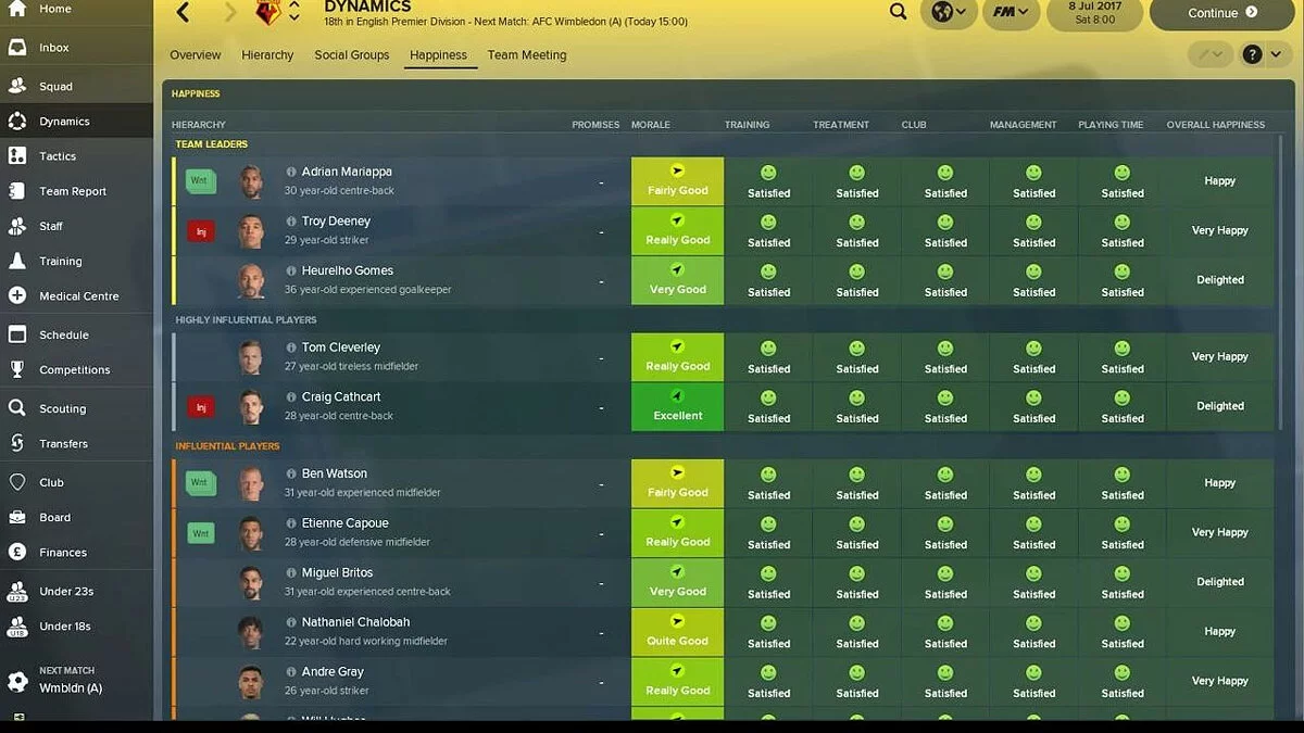 Скриншот из игры Football Manager 2018 - 25
