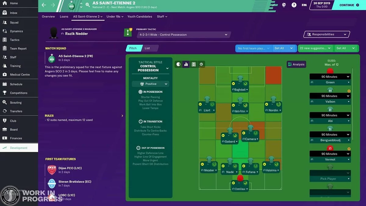 Скриншот из игры Football Manager 2020 - 25