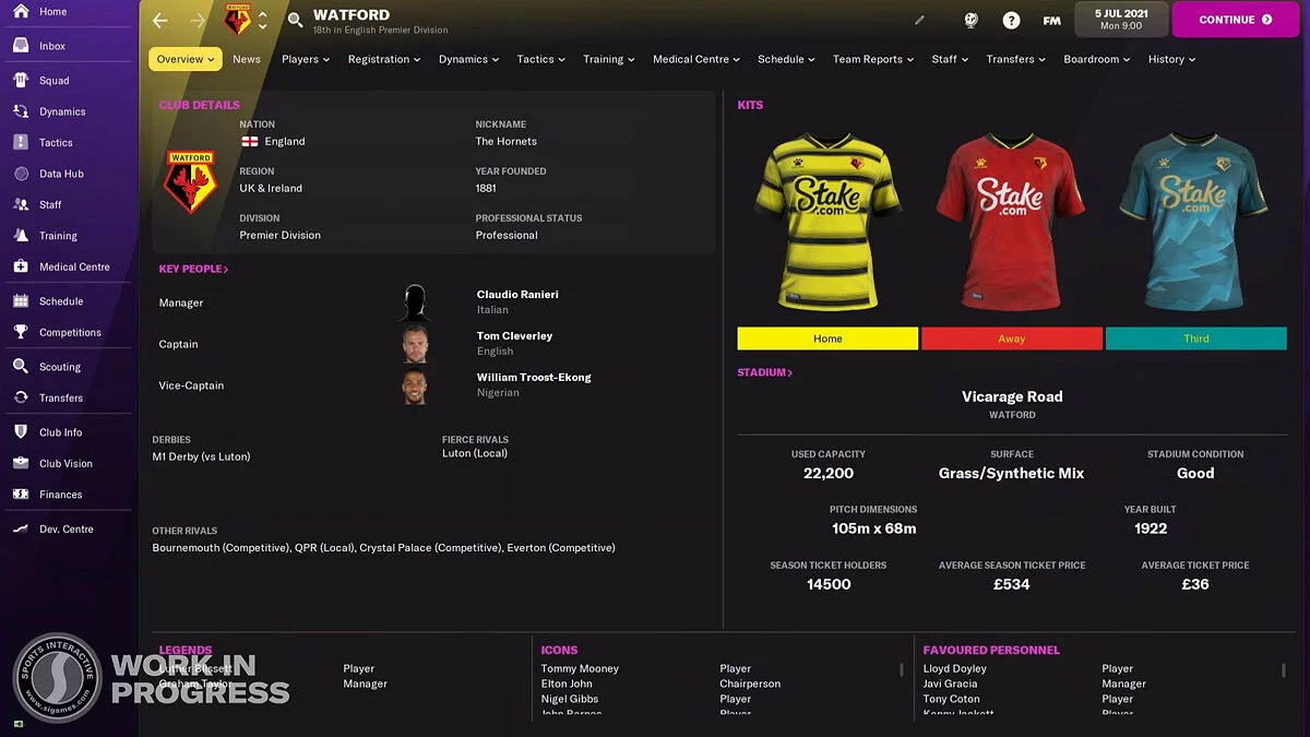 Скриншот из игры Football Manager 2022 - 23