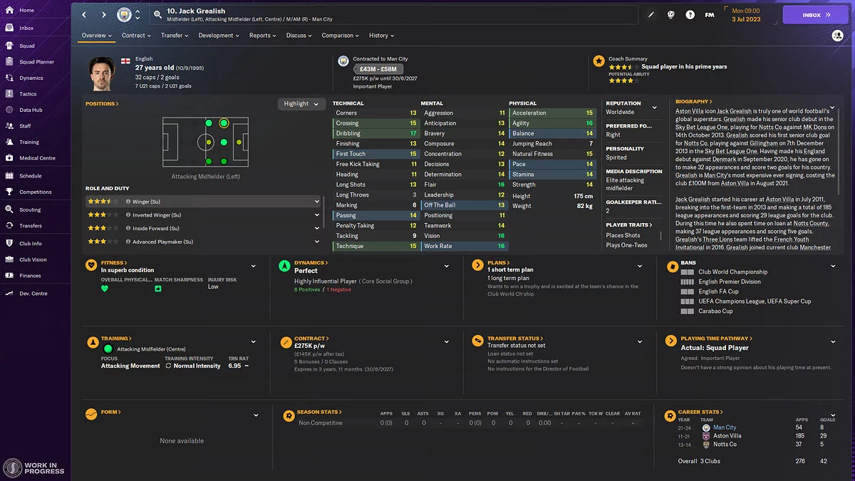 Скриншот из игры Football Manager 2024 - 25