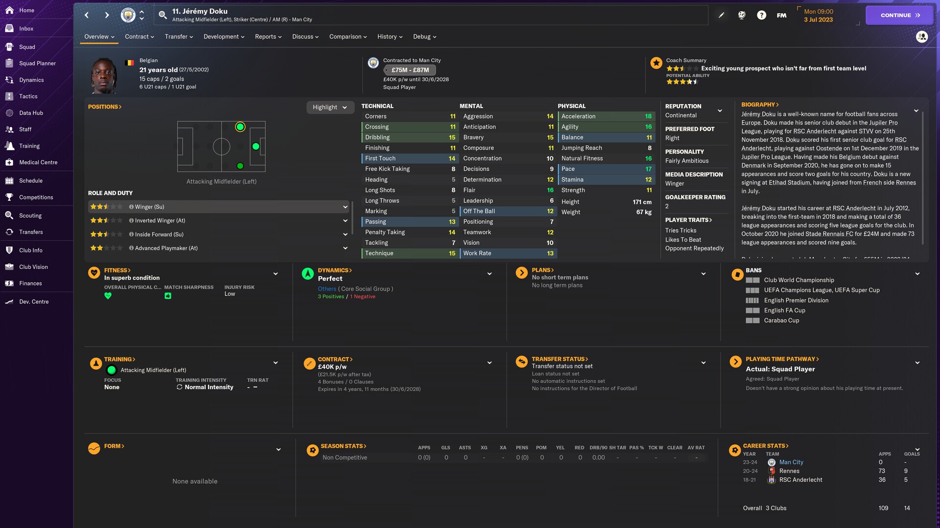 Скриншот из игры Football Manager 2024 - 17