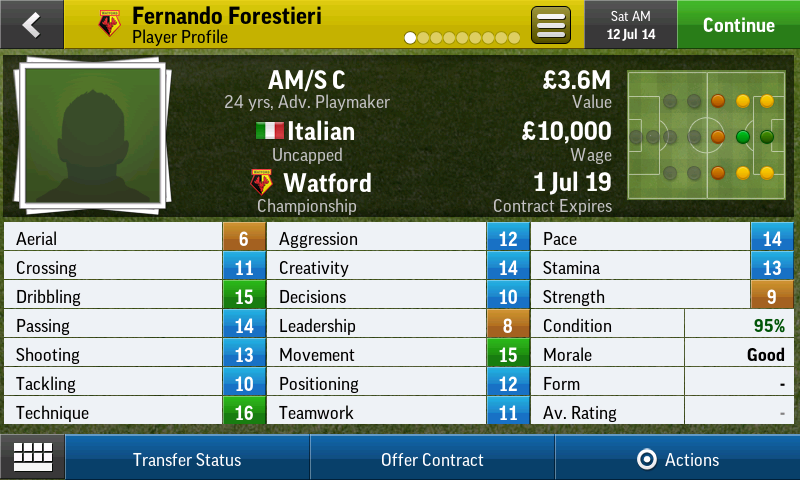 Скриншот из игры Football Manager Handheld 2015 - 3