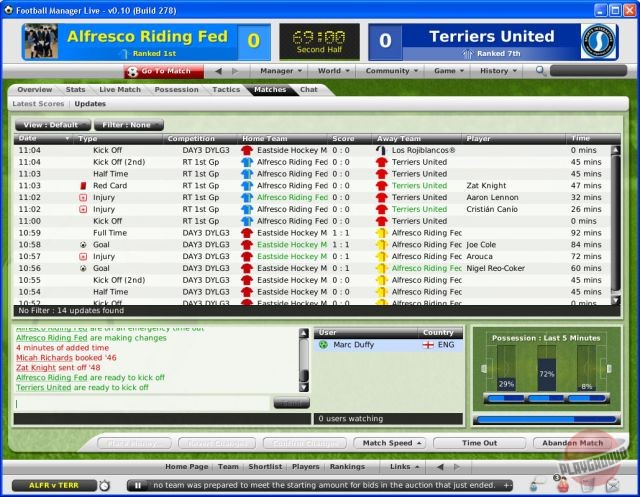 Скриншот из игры Football Manager Live - 9