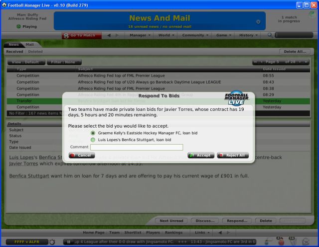 Скриншот из игры Football Manager Live - 91