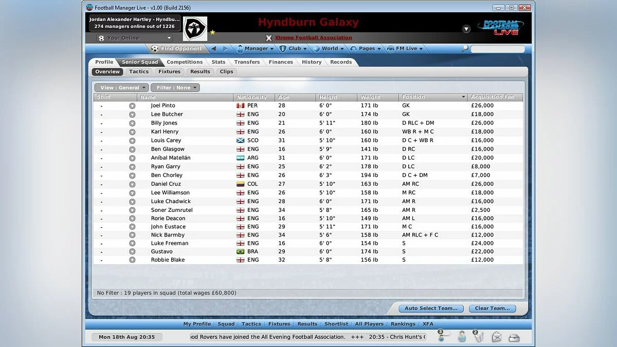Скриншот из игры Football Manager Live - 30