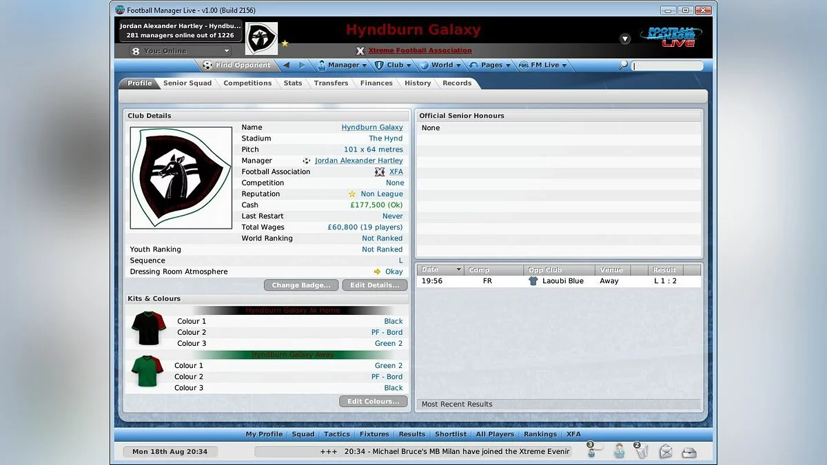 Скриншот из игры Football Manager Live - 45