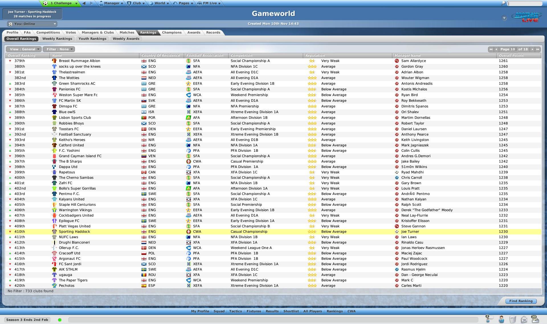 Скриншот из игры Football Manager Live - 93