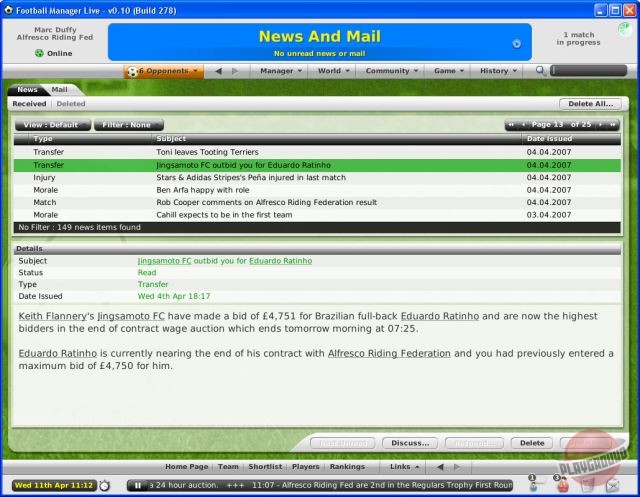 Скриншот из игры Football Manager Live - 51
