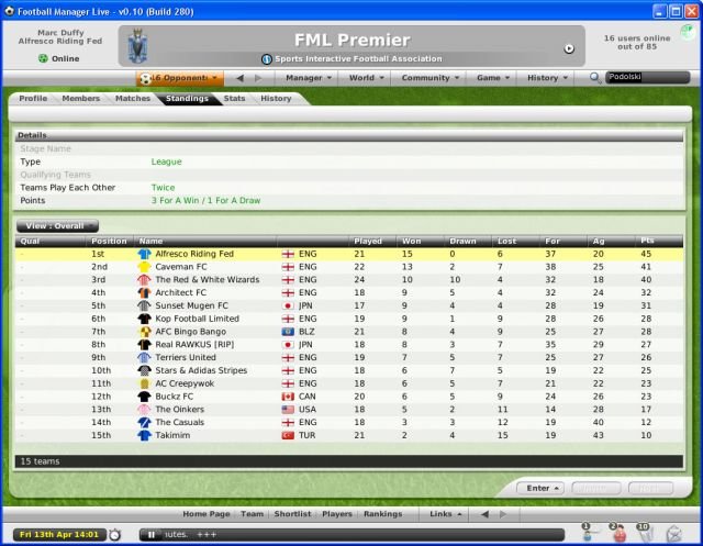 Скриншот из игры Football Manager Live - 72