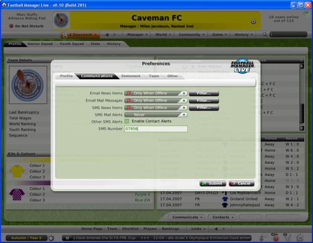 Скриншот из игры Football Manager Live - 119