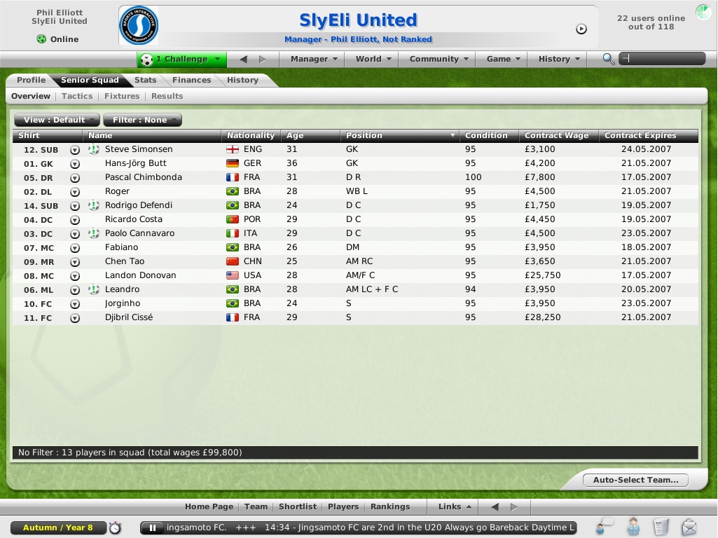 Скриншот из игры Football Manager Live - 82