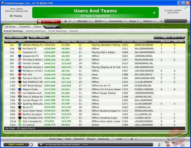 Скриншот из игры Football Manager Live - 23