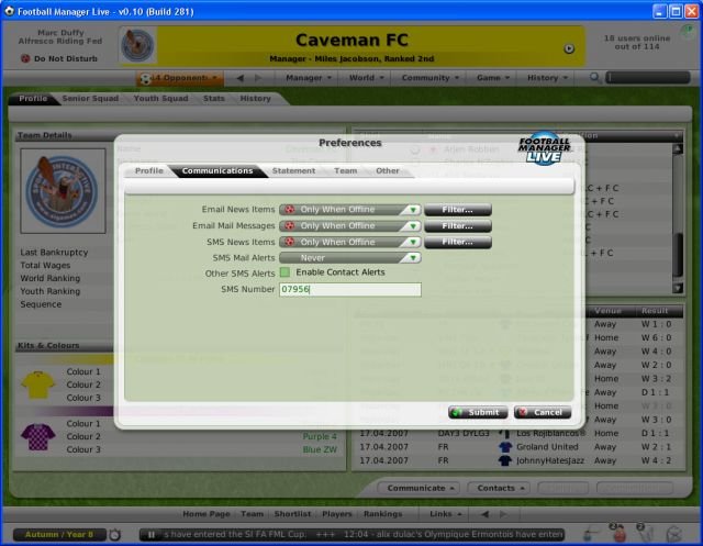 Скриншот из игры Football Manager Live - 68