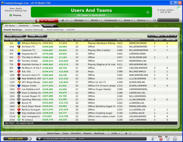 Скриншот из игры Football Manager Live - 20