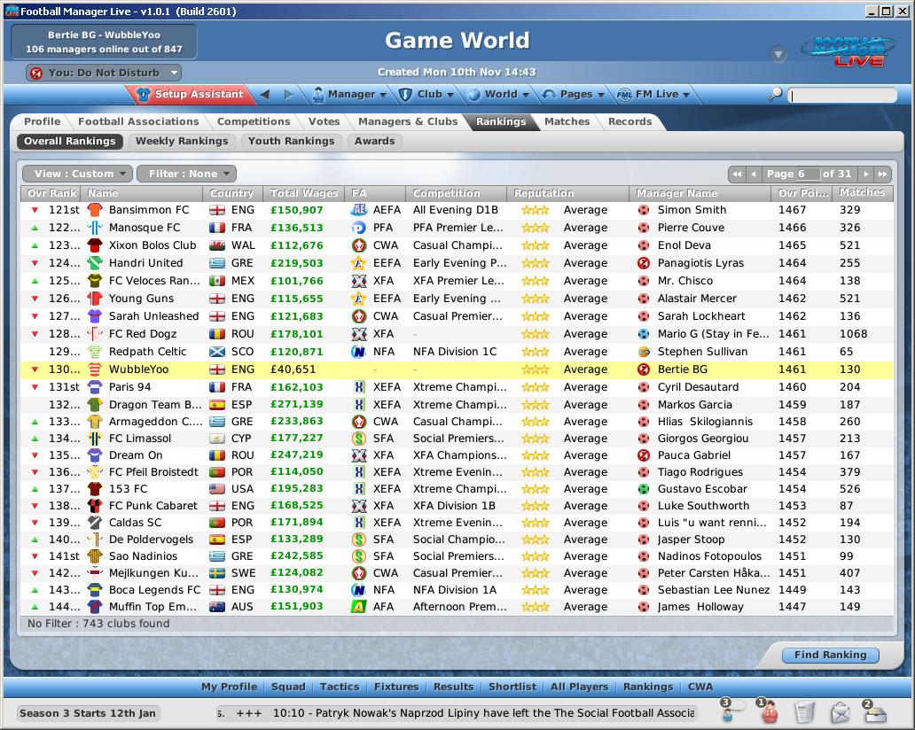 Скриншот из игры Football Manager Live - 22