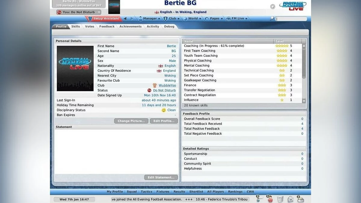 Скриншот из игры Football Manager Live - 36