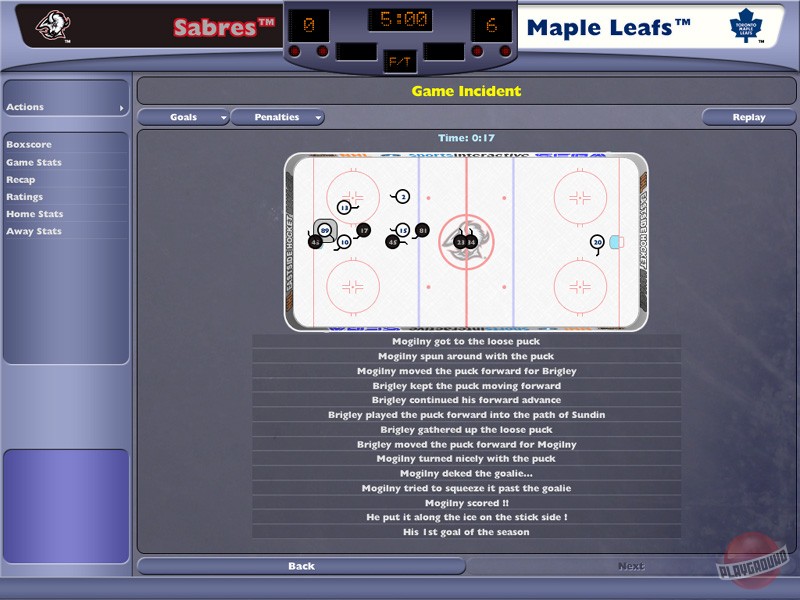 Скриншот из игры NHL Eastside Hockey Manager 2005 - 4