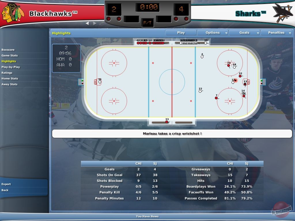Скриншот из игры NHL Eastside Hockey Manager 2007 - 20
