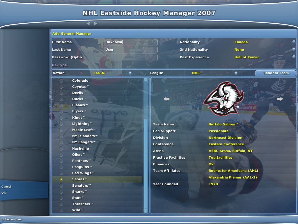 Скриншот из игры NHL Eastside Hockey Manager 2007 - 28
