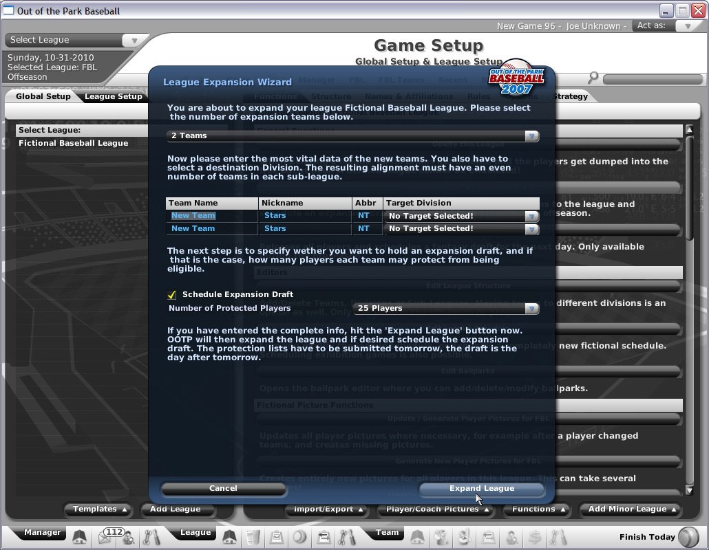 Скриншот из игры Out of the Park Baseball 2007 - 5
