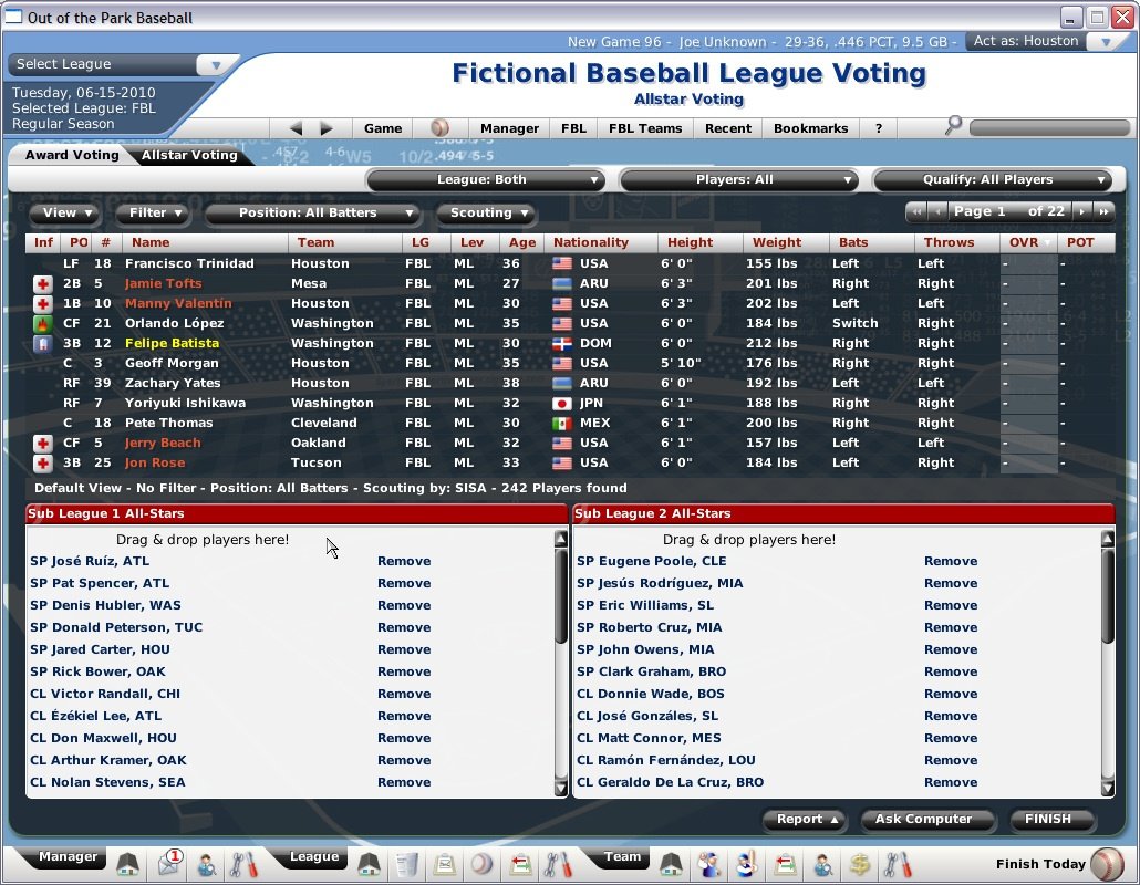 Скриншот из игры Out of the Park Baseball 2007 - 13