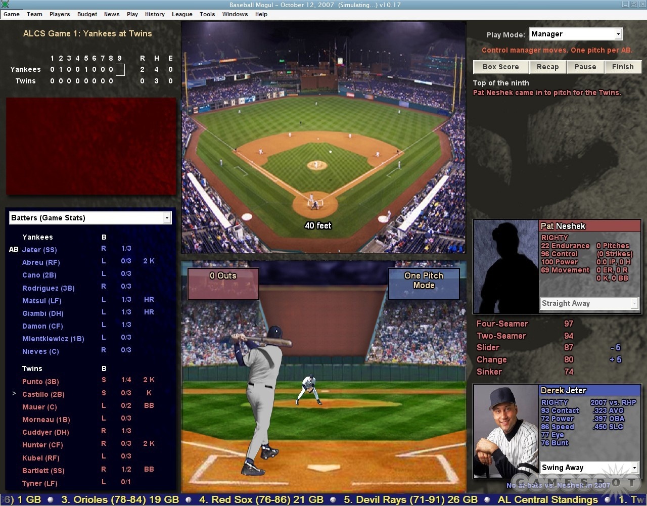 Скриншот из игры Baseball Mogul 2008 - 8