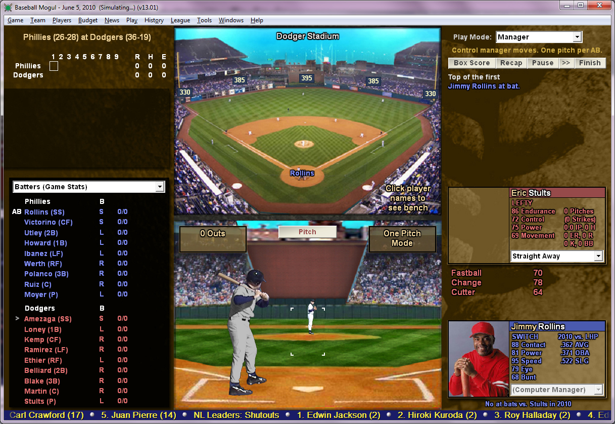 Скриншот из игры Baseball Mogul 2011 - 6
