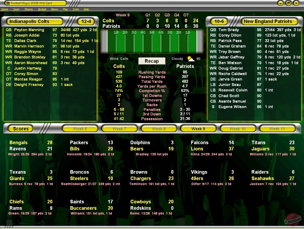 Скриншот из игры Football Mogul 2007 - 2