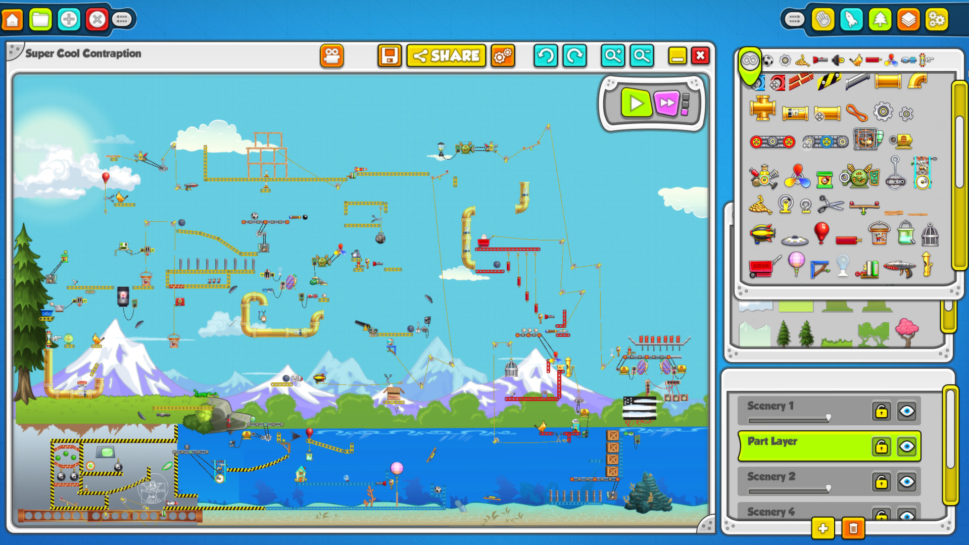 Скриншот из игры Contraption Maker - 28
