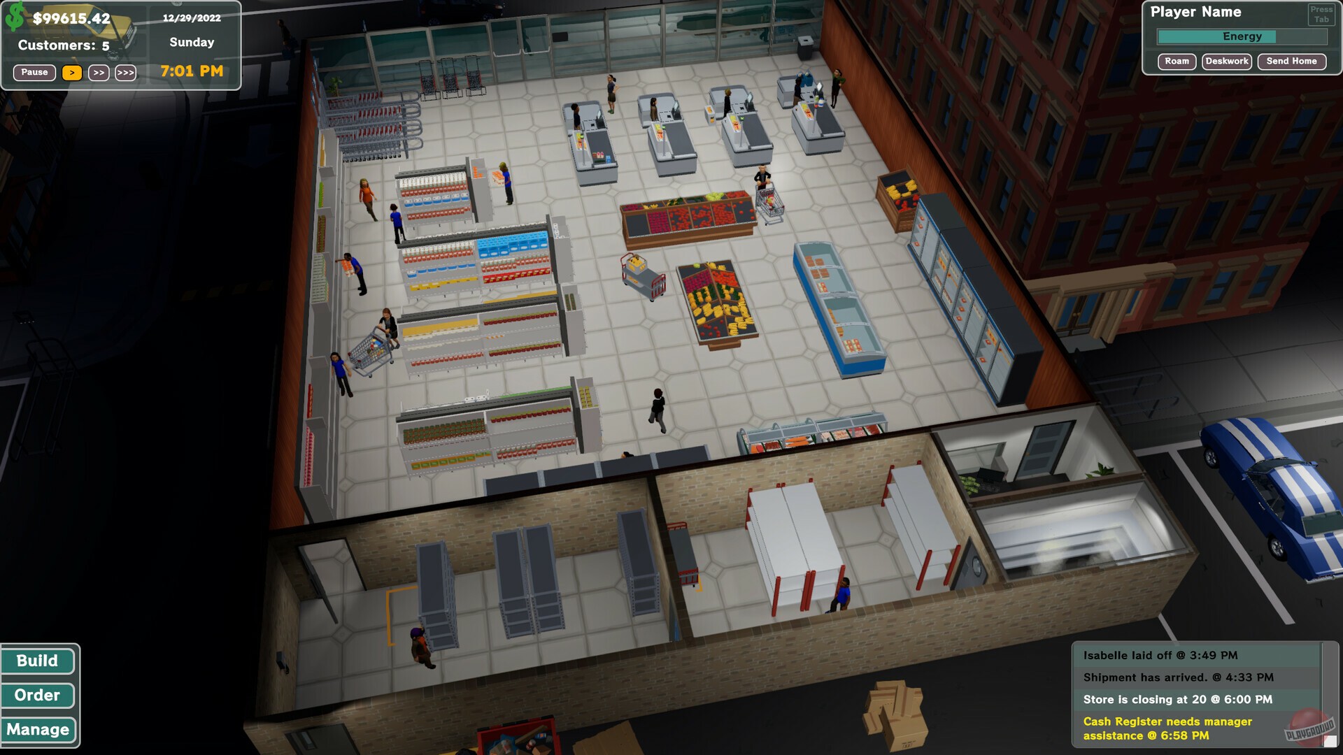 Скриншот из игры Grocery Store Tycoon - 1