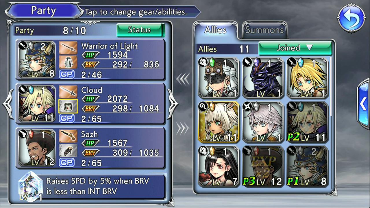 Скриншот из игры Dissidia Final Fantasy: Opera Omnia - 36