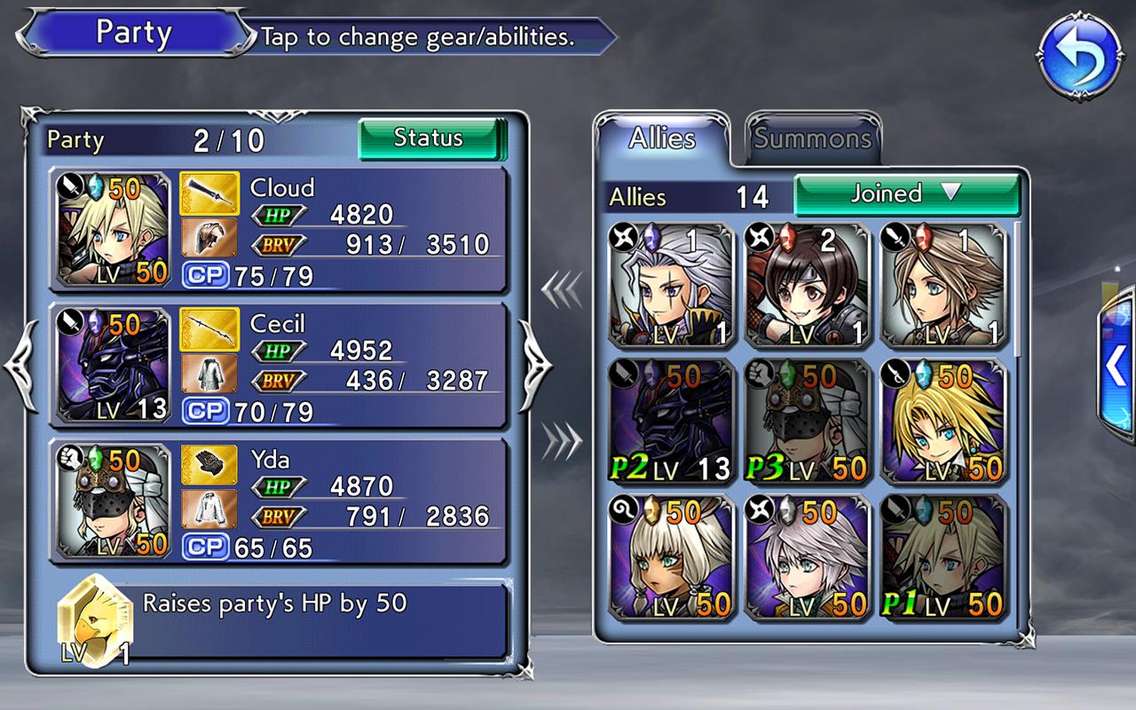 Скриншот из игры Dissidia Final Fantasy: Opera Omnia - 50