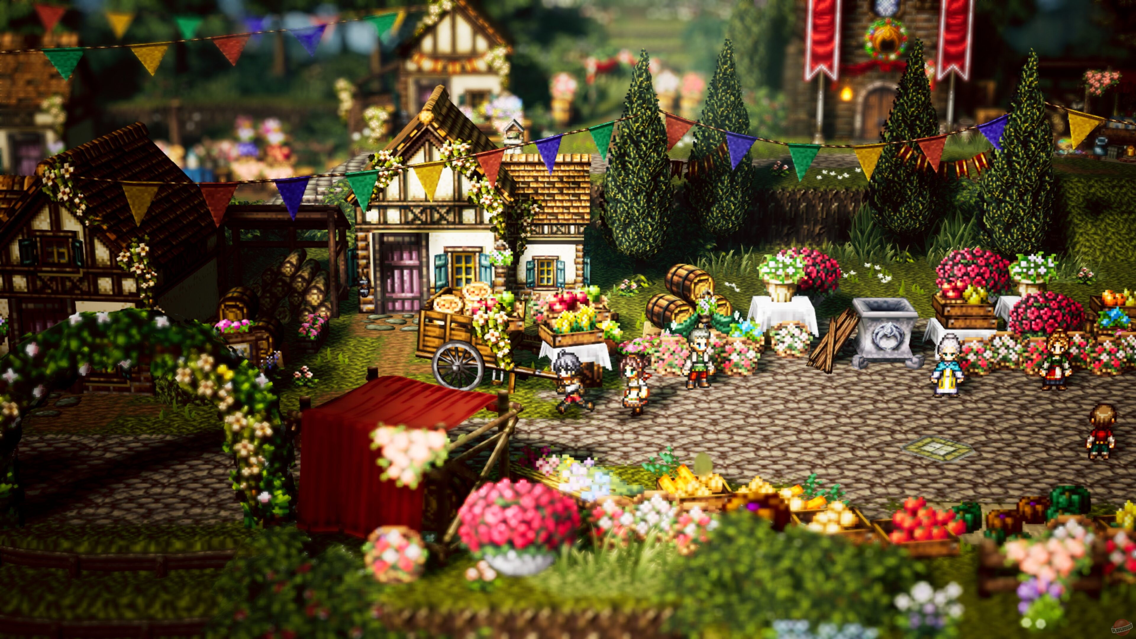 Скриншот из игры Octopath Traveler 0 - 4