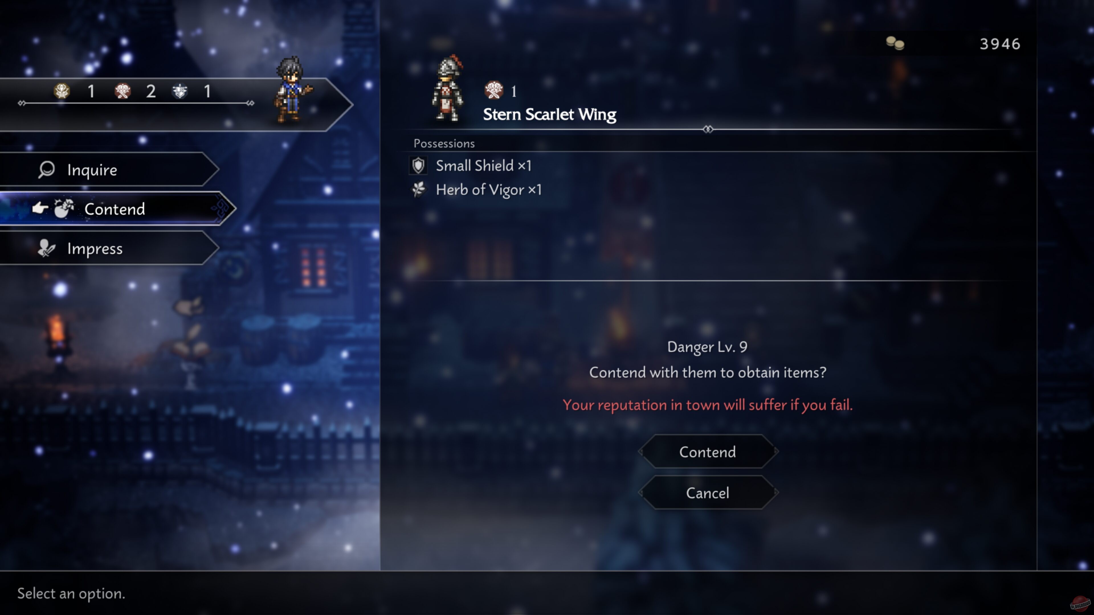 Скриншот из игры Octopath Traveler 0 - 2