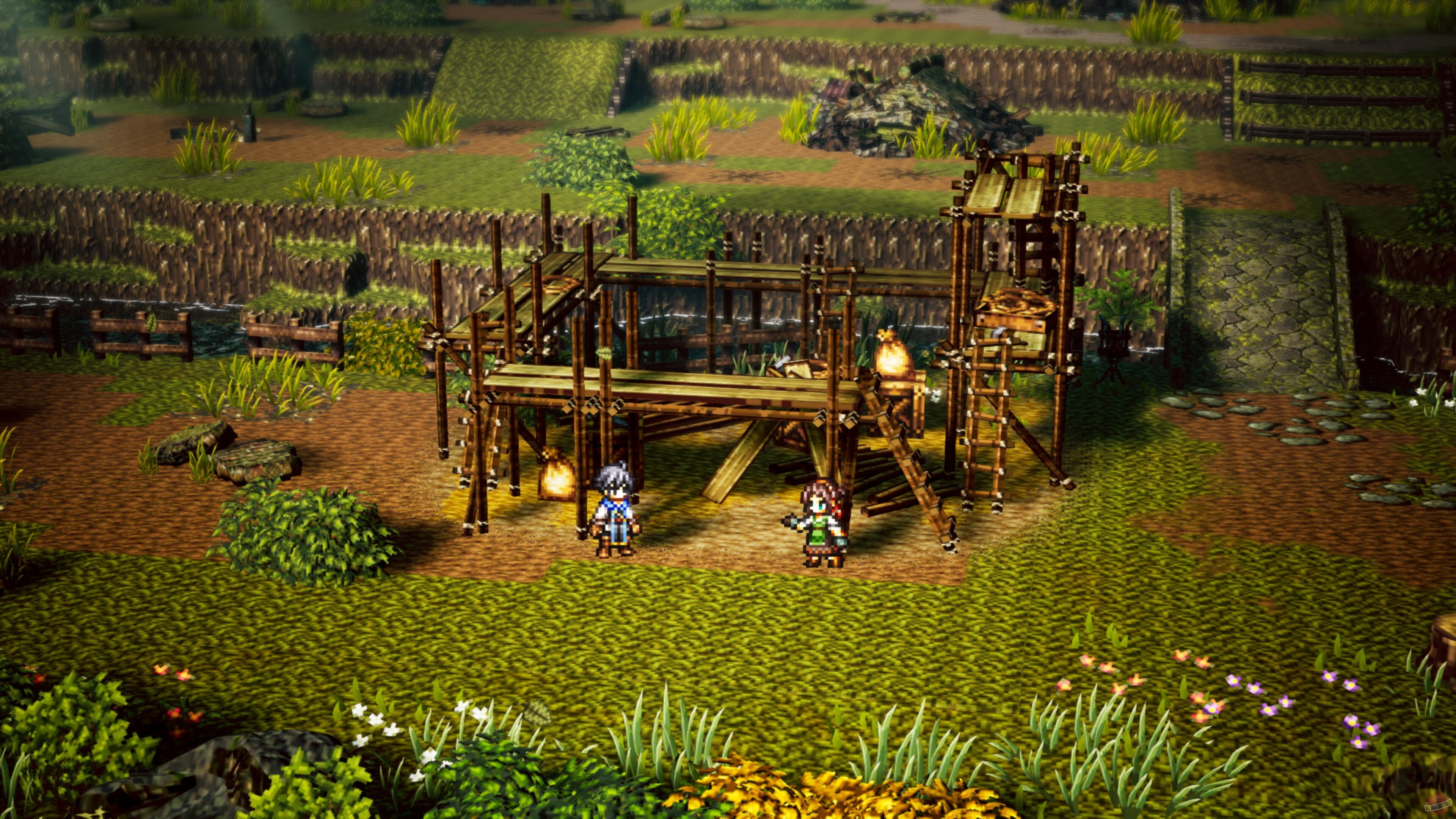 Скриншот из игры Octopath Traveler 0 - 6