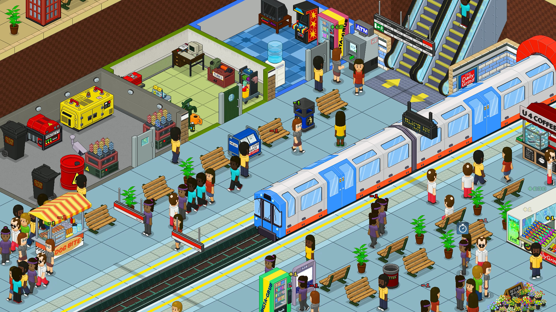 Скриншот из игры Overcrowd: A Commute 'Em Up - 1