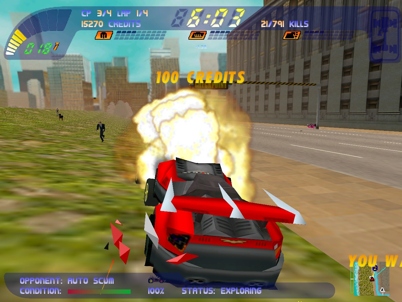 Скриншот из игры Carmageddon 2: Carpocalypse Now - 43