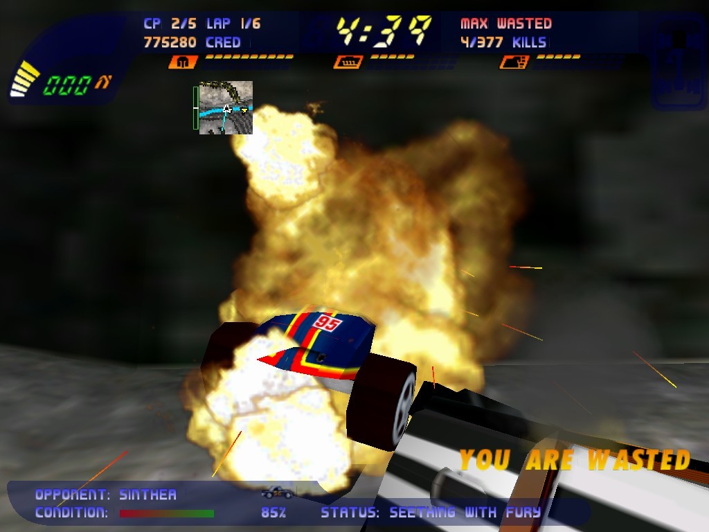 Скриншот из игры Carmageddon 2: Carpocalypse Now - 1