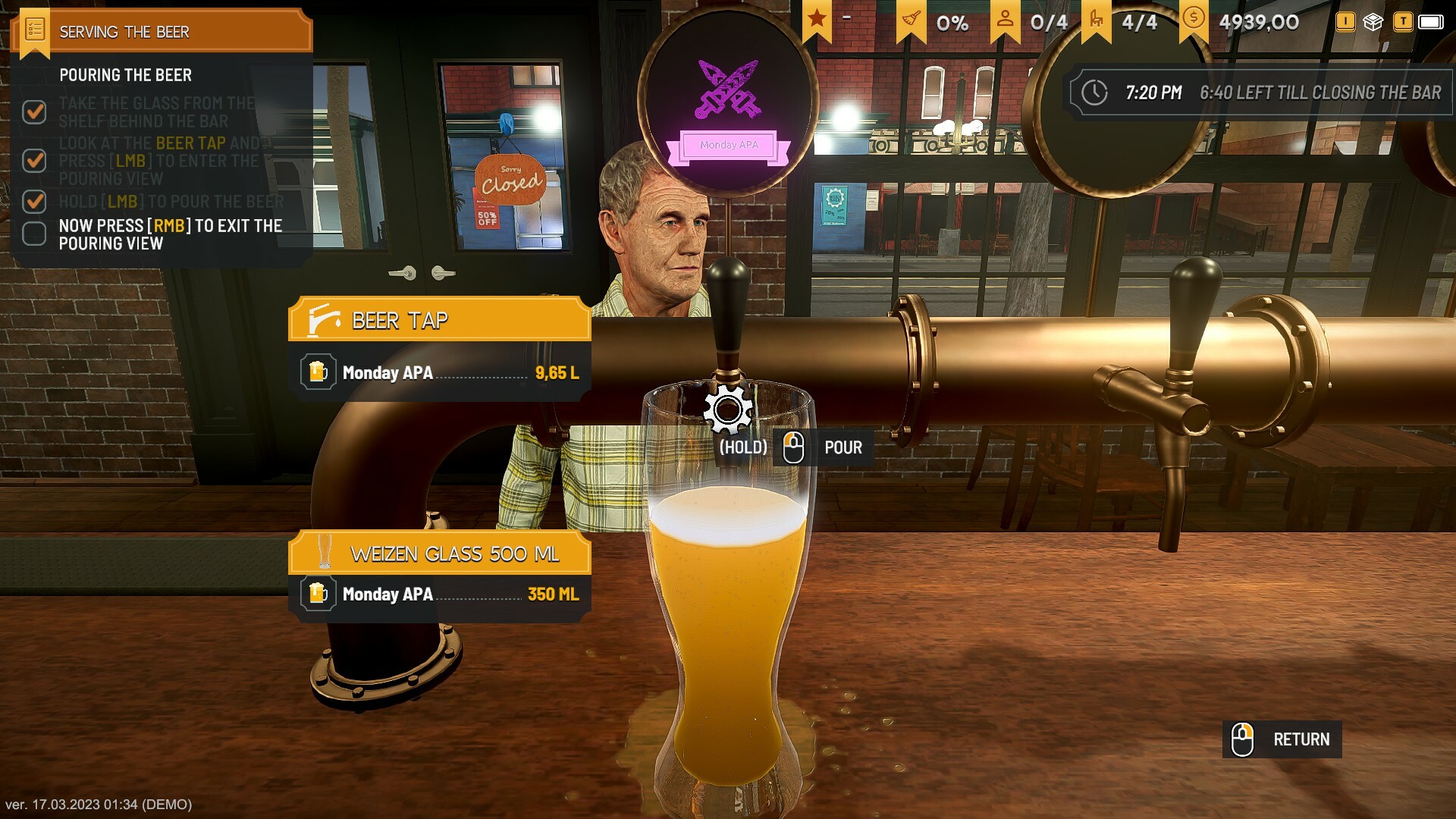 Скриншот из игры Brewpub Simulator - 3