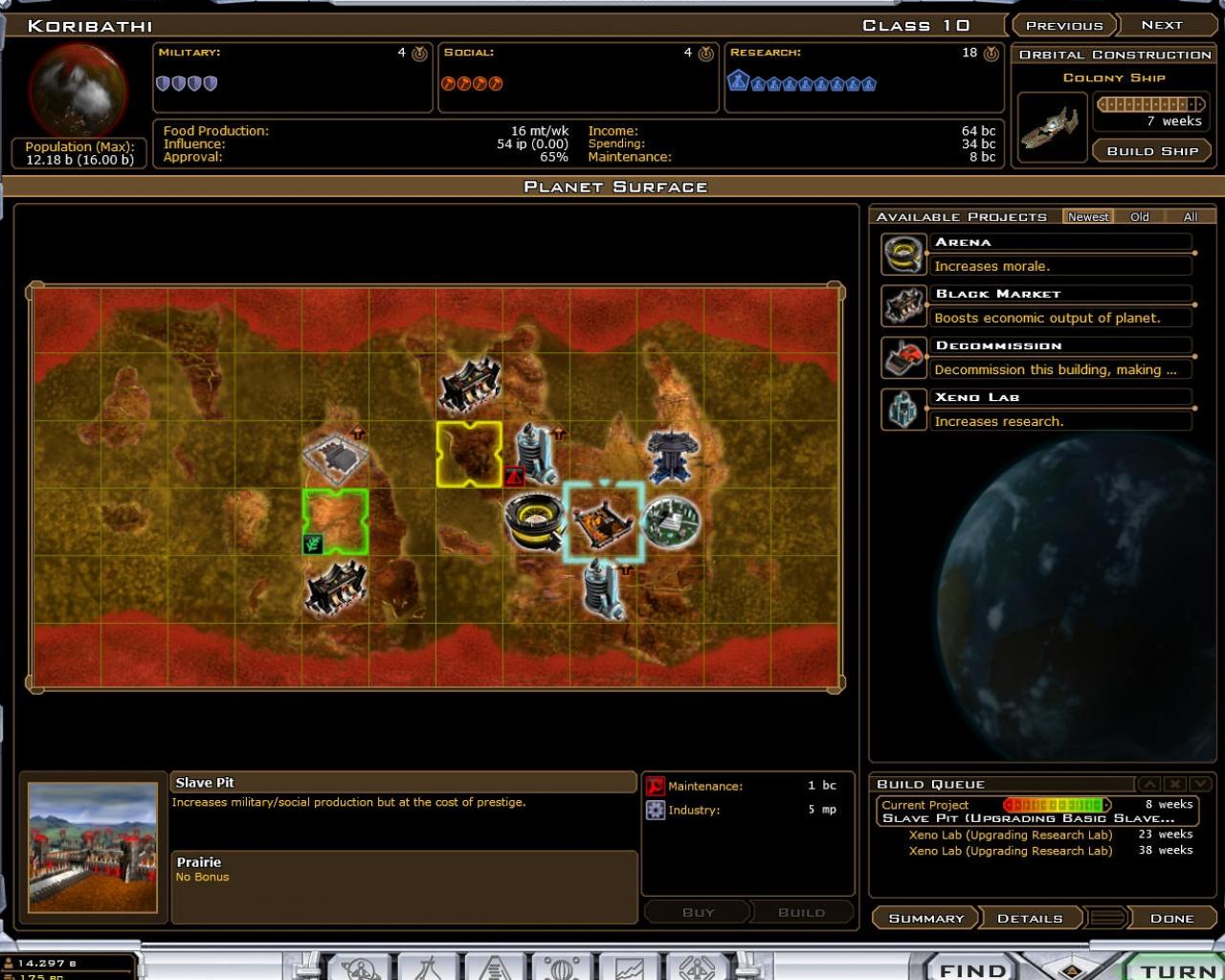 Скриншот из игры Galactic Civilizations 2: Twilight of the Arnor - 14