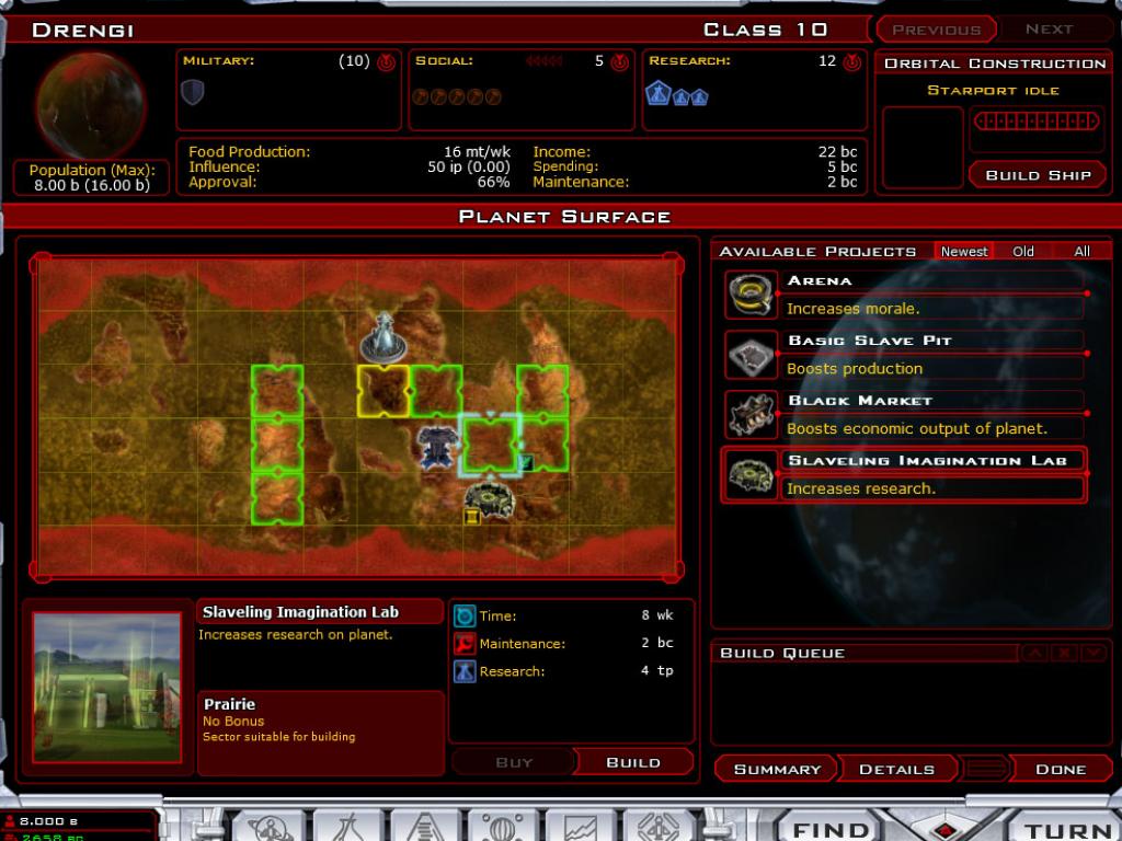 Скриншот из игры Galactic Civilizations 2: Twilight of the Arnor - 6