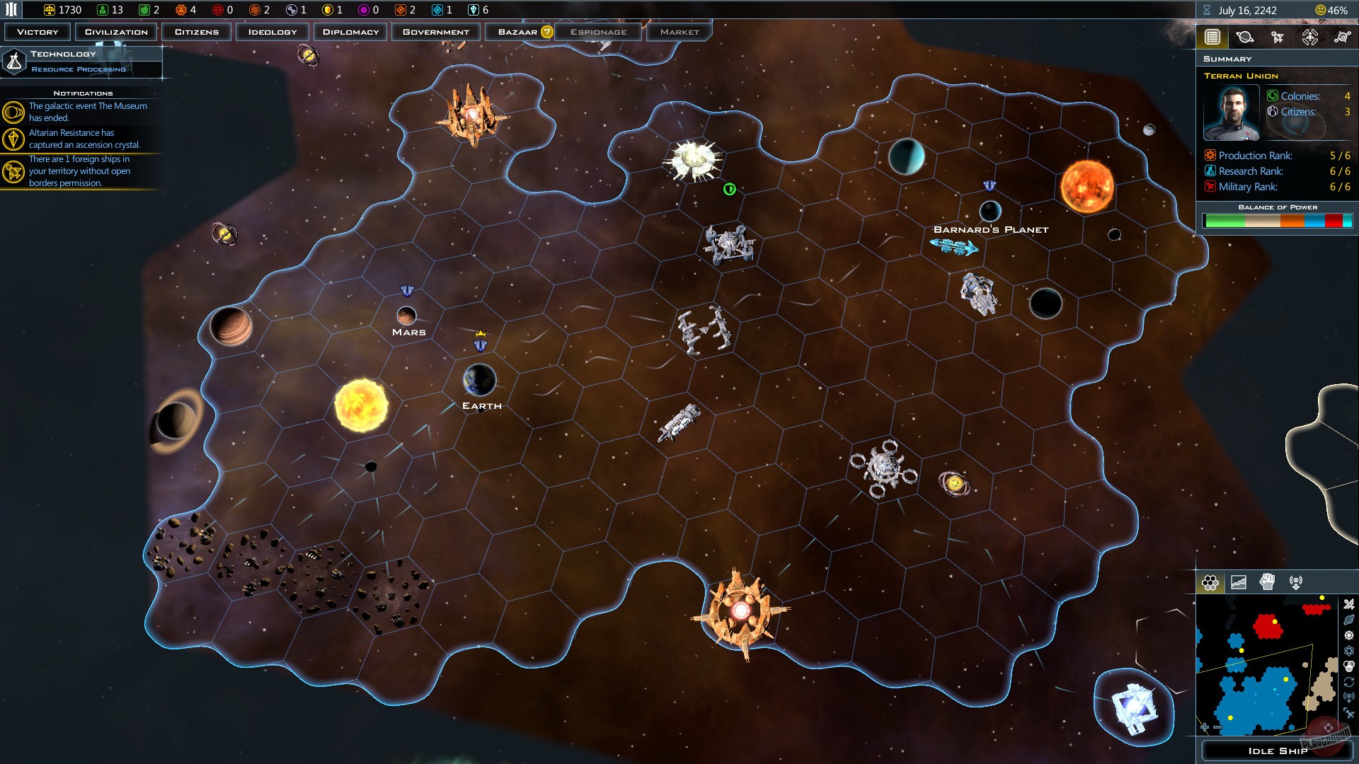 Скриншот из игры Galactic Civilizations 3 - 7