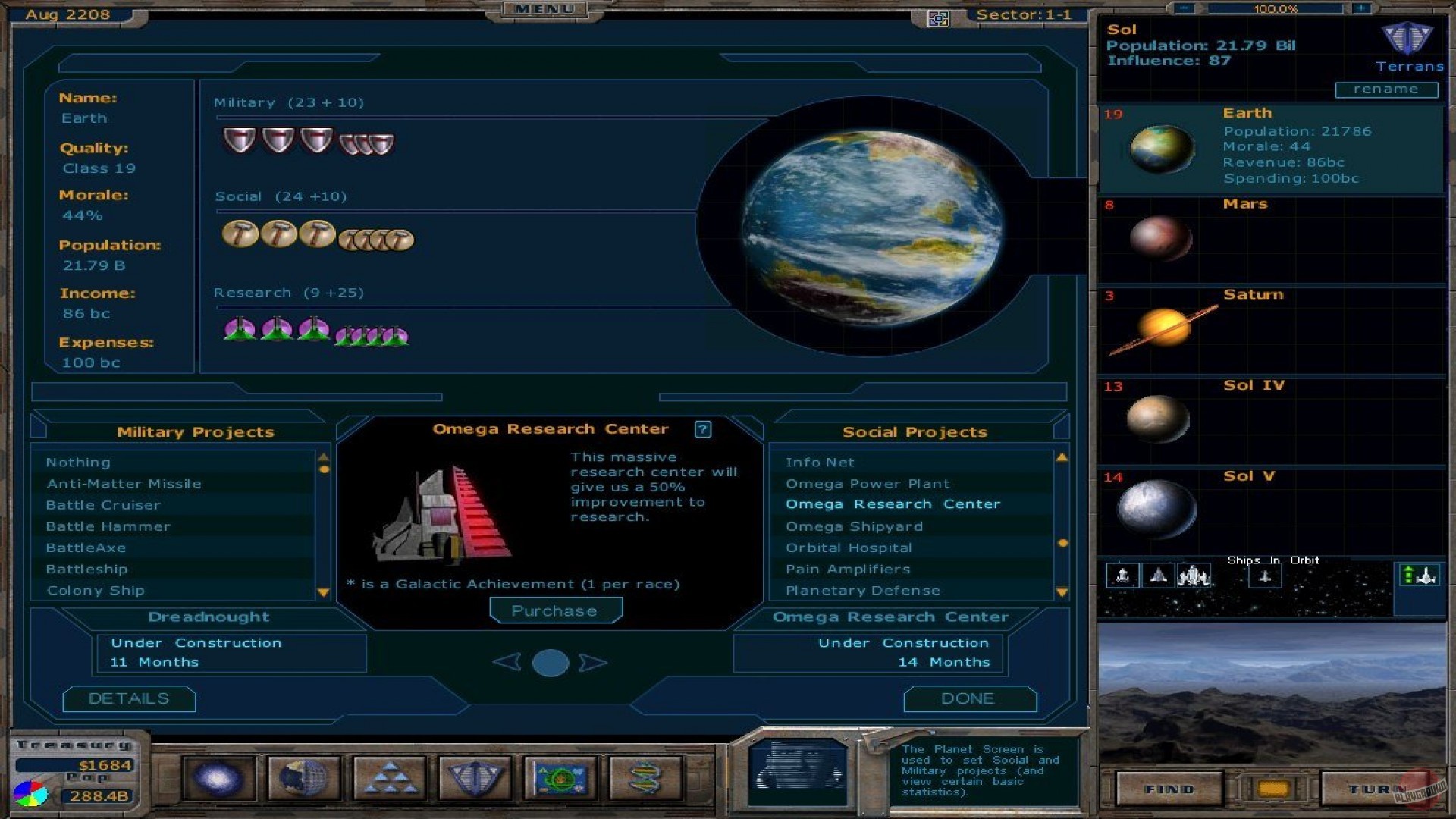 Скриншот из игры Galactic Civilizations - 21