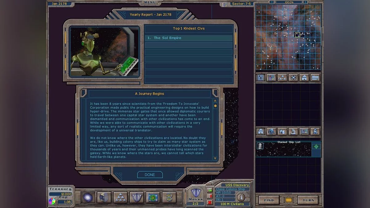 Скриншот из игры Galactic Civilizations - 14