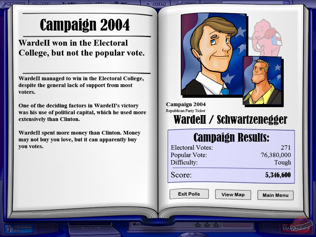Скриншот из игры The Political Machine 2004 - 6