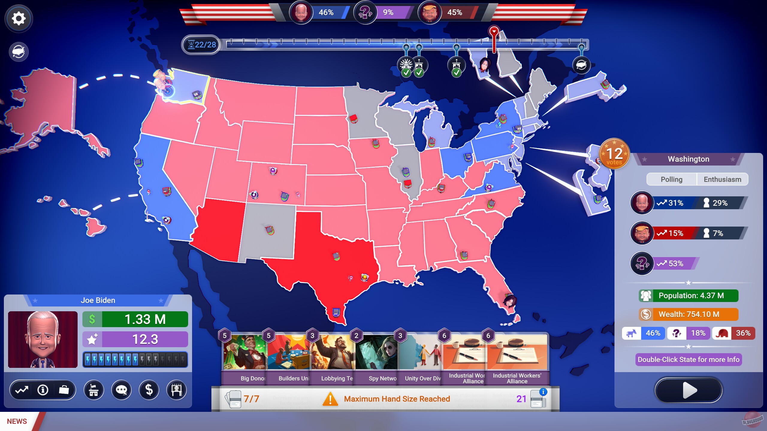 Скриншот из игры The Political Machine 2024 - 8